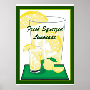 Póster Lemon Lemons Lemonade Fresh Squeezed 20x18 Poster