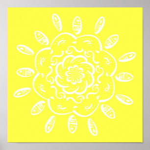 Póster Lemon Mandala