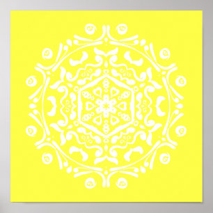 Póster Lemon Mandala