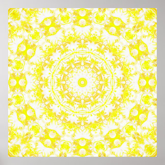 Póster Lemon Meringue Kaleidoscope