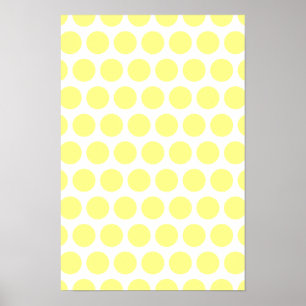 Póster Lemon Sherbet Polka Dots