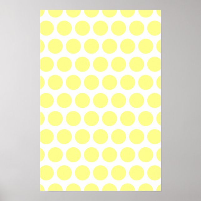 Póster Lemon Sherbet Polka Dots (Frente)