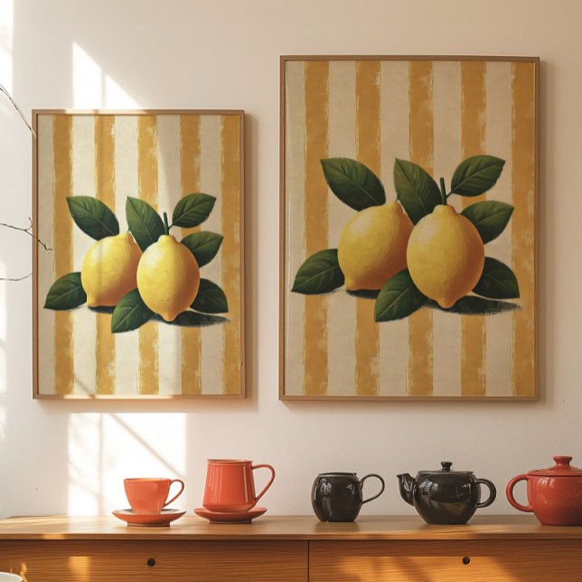 Póster Lemon Wall Art Print Mediterranean Kitchen Decor (Subido por el creador)
