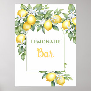 Póster Lemonade Bar Poster de cumpleaños