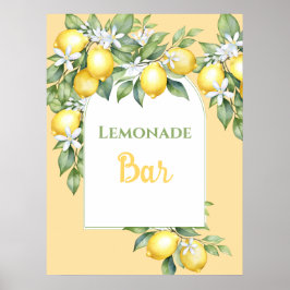 Póster Lemonade Bar Poster de cumpleaños