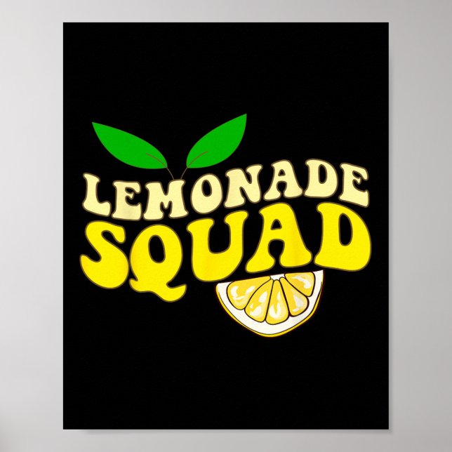 Póster Lemonade Squad Funny Para Stand Jefe Juice Su (Frente)