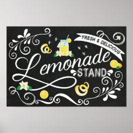 Póster Lemonade Stand Wall Art - Rótulo de eventos
