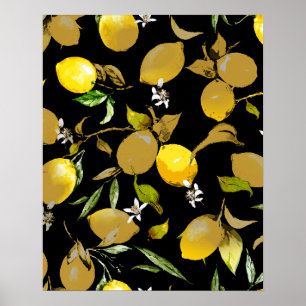 Póster Lemones acuarelas 31