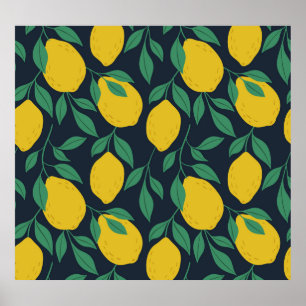 Póster Lemones coloridos: Vibrancia de mano.