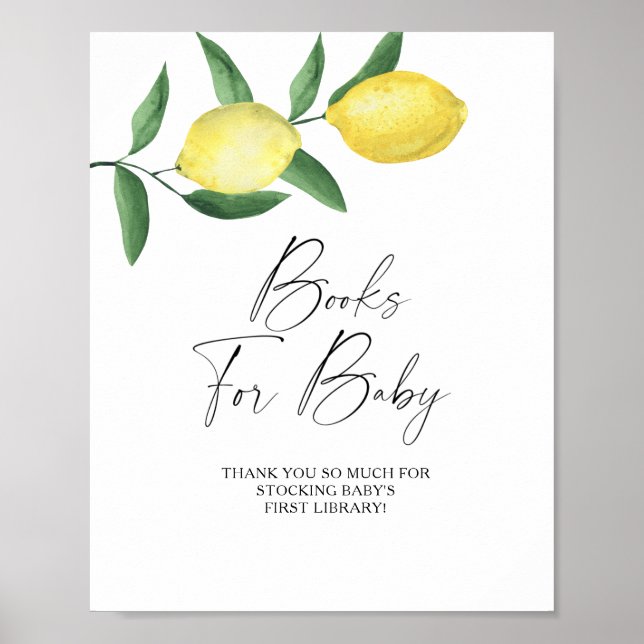 Póster Lemones - libros para el poster de bebés (Frente)