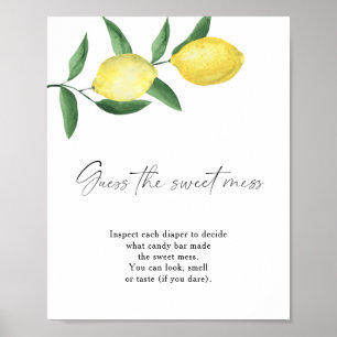Póster Lemons - adivina el lío dulce
