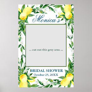 Póster Lemons Green Blossom Bridal Shower Photo Prop