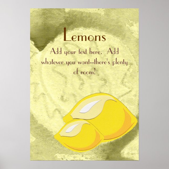 Póster Lemons Poster (Frente)