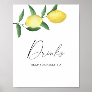 Póster Lemons - Poster de bebidas