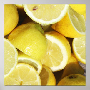 Póster Lemons Yellow