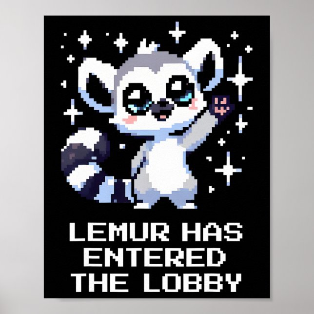 Póster Lémur Entró en Lob (Frente)