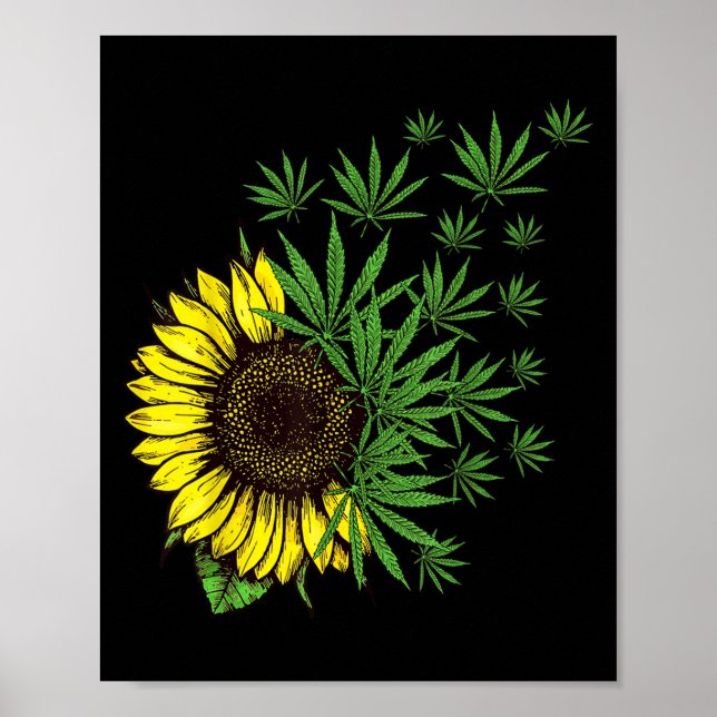 Póster Leña De Hojalata Mujeres De Girasol T Fumador (Frente)