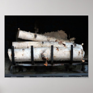 Póster Leña En El Poster De La Tierra