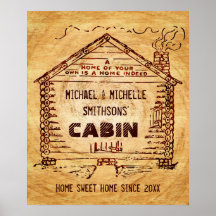 Leña Faux Personalizada de la Cabina