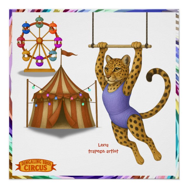 Póster Lena leopard trapeze artist (Anverso)