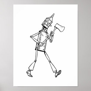 Póster Leñador de Hojalata - El mago de Oz