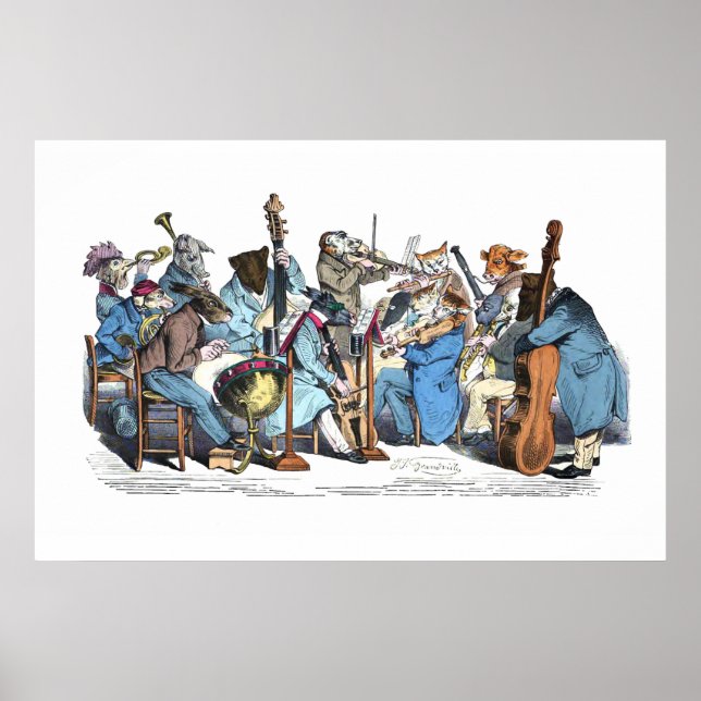 PÓSTER LENGUA MUSICAL ANIMAL GRANJA ORQUESTA (Frente)
