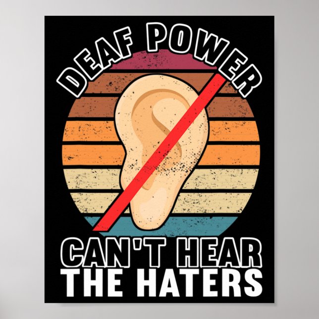 Póster Lenguaje de Rótulo Asl Concienciación Idioma Rótul (Frente)