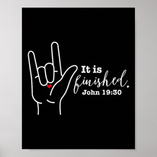 Póster Lenguaje De Rótulo De Semana Santa De La Fe Cristi