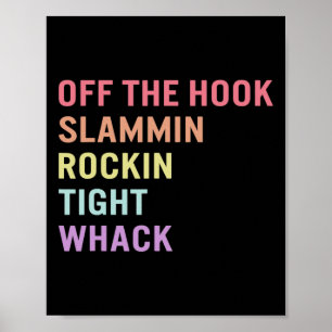 Póster Lenguaje de Rótulo fuera de Hook Asl Slang Tee Dea