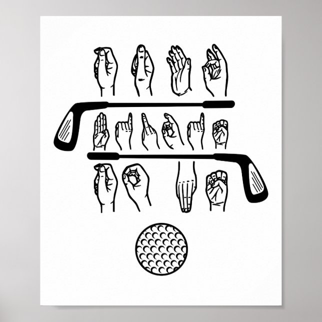 Póster Lenguaje De Rótulo Hablar De Birdie Para Mí Divert (Frente)