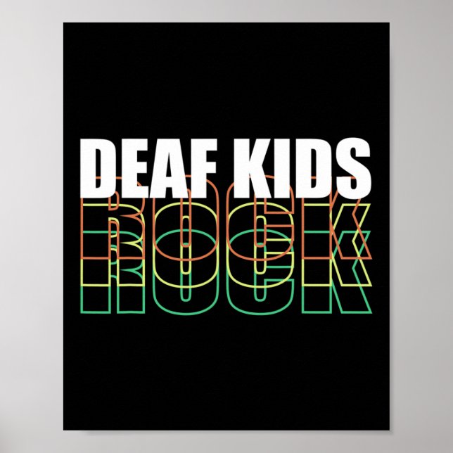 Póster Lenguaje de Rótulo infantil (Frente)