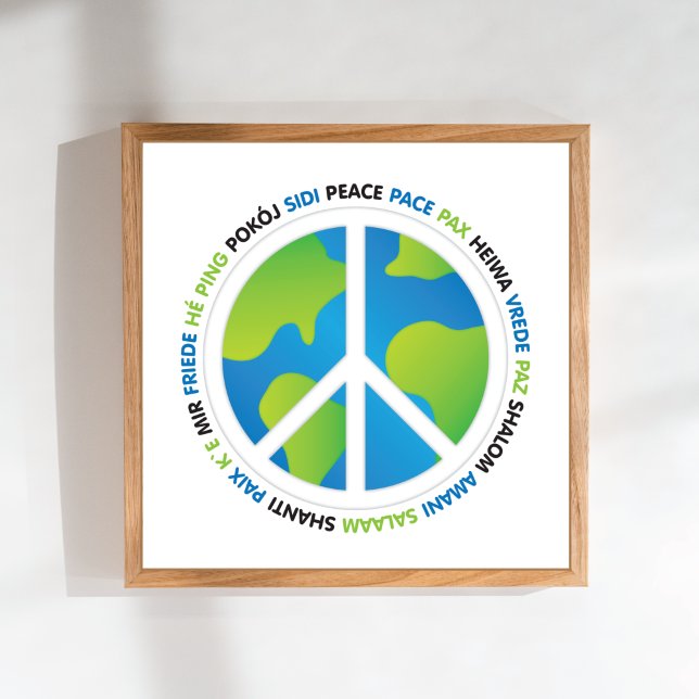 Póster Lenguaje de signos de paz mundial (Subido por el creador)