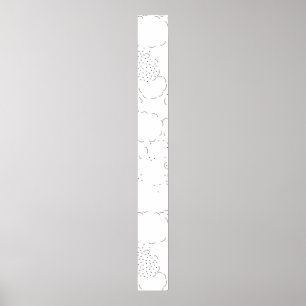 Póster Lenguaje, Letrero de pedestal Aqua Haze