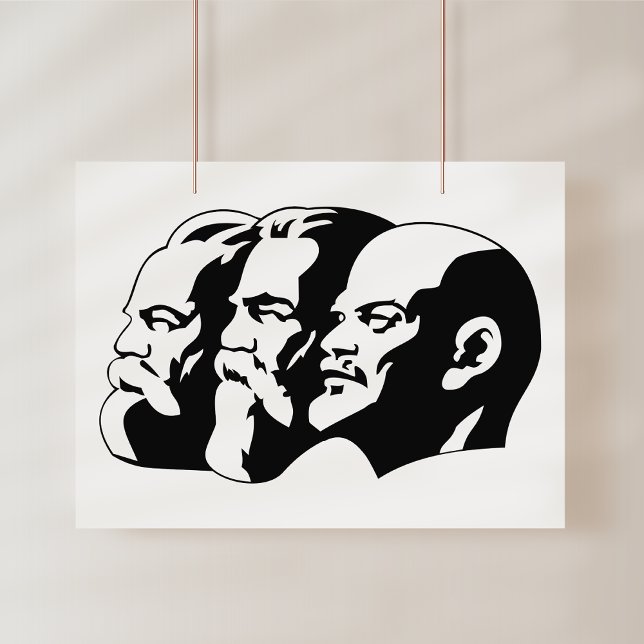Póster Lenin, Marx, Engels, Unión Soviética, Comunismo (Subido por el creador)