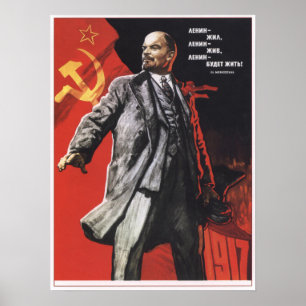 Póster Lenin para siempre