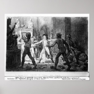 Póster Lenoir que se opone a la destrucción de tumbas