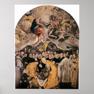 Póster L'Enterrement du Comte d'Orgaz por El Greco