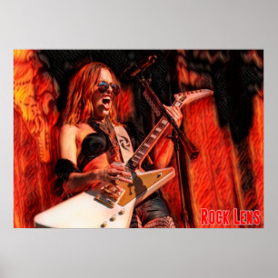 PÓSTER LENTES DE ROCK GENUINAS POTER
