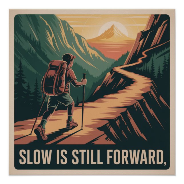 Póster Lento Sigue Siento Adelante (Anverso)