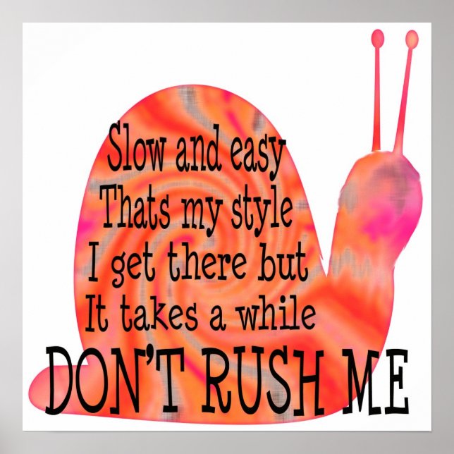 Póster lento y fácil (Frente)