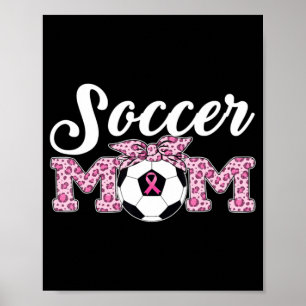 Póster Leo de cinta rosada para conciencia de cáncer de s