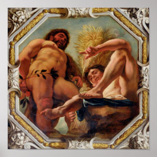 Póster Leo, de los Rótulos del Zodiaco