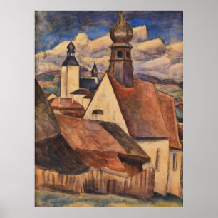 Póster Leo Gestel Vintage mira al Dacher von Regen