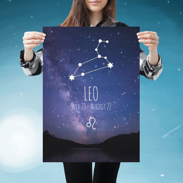 Póster Leo | Personalized Zodiac Constellation Poster (Subido por el creador)