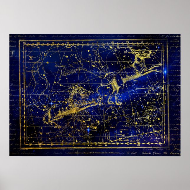 Póster leo poster menor de constelación (Frente)