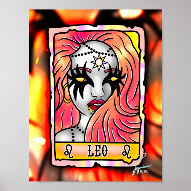 Póster Leo Tarot (Frente)
