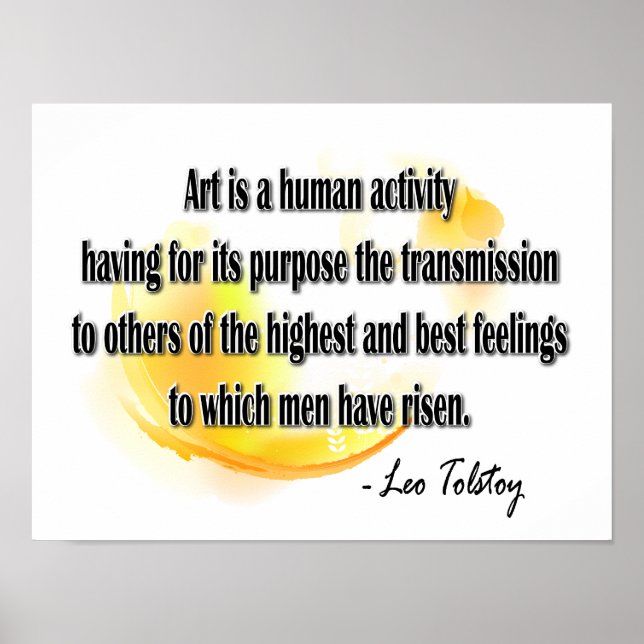 Póster Leo Tolstoy (Frente)