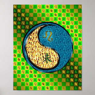 Póster Leo & Water Goat