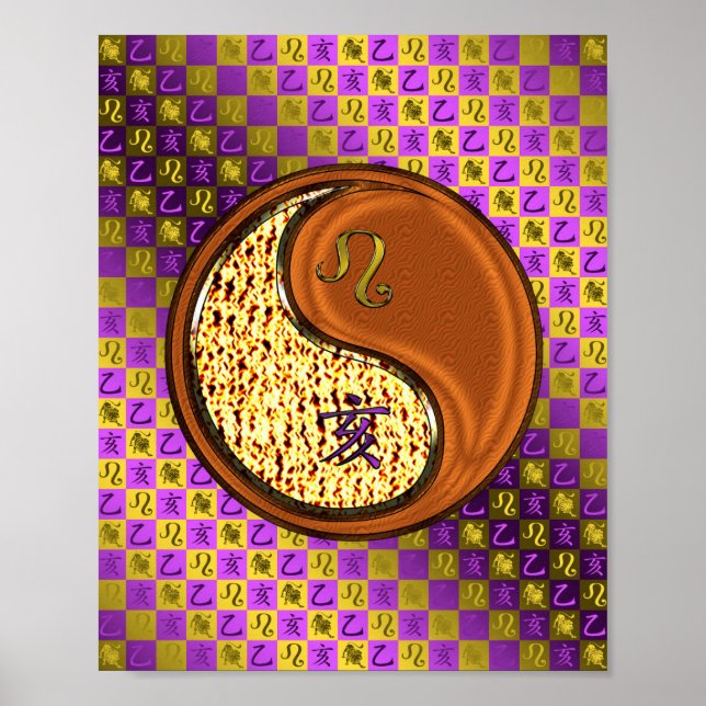 Póster Leo & Wood Boar (Frente)