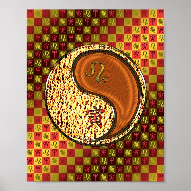 Póster Leo & Wood Tiger (Frente)